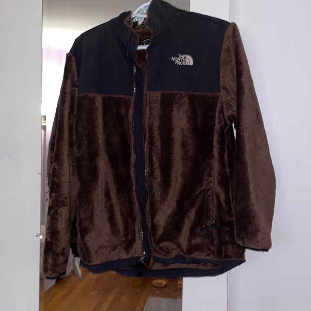 Brown Northface Zip-Up Jacket